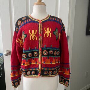 Colorful Vintage Sweater Abini Size S